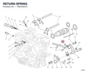 RETURN SPRING 79910251A diagram position
