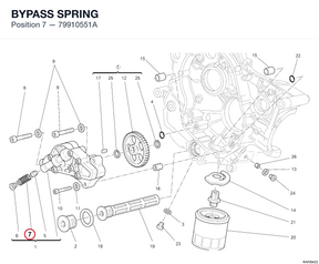 BYPASS SPRING 79910551A diagram position