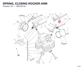 SPRING, CLOSING ROCKER ARM