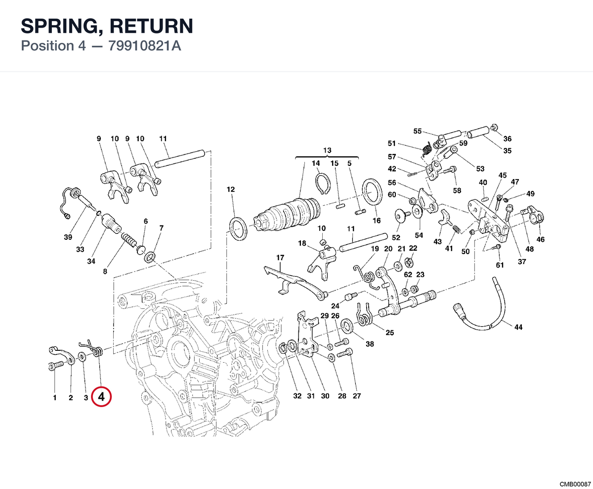 SPRING, RETURN 79910821A diagram position