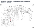 STARTER CONTROL TRANSMISSION RETURN SPRI 79910871A diagram position