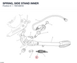 SPRING, SIDE STAND INNER 79910891B diagram position