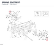SPRING. FOOTREST 79911041A diagram position