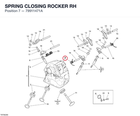 SPRING CLOSING ROCKER RH 79911471A diagram position