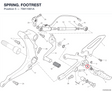 SPRING. FOOTREST 79911661A diagram position