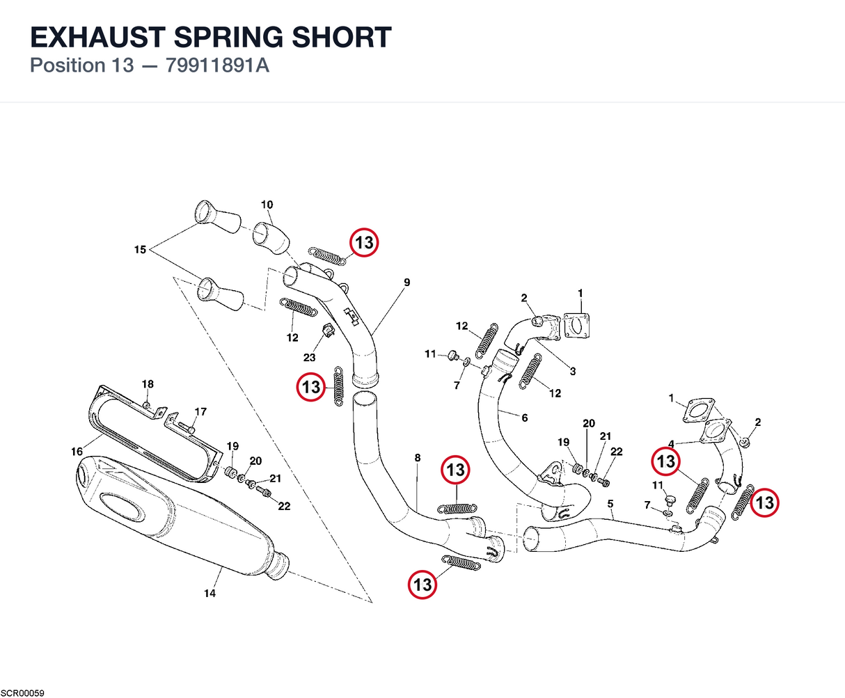 EXHAUST SPRING SHORT