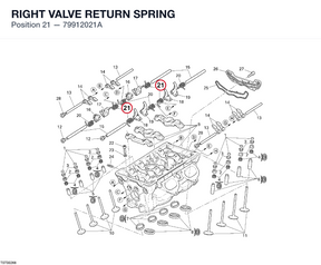 RIGHT VALVE RETURN SPRING 79912021A diagram position