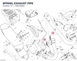 SPRING, EXHAUST PIPE 79912632A diagram position