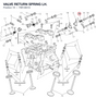 VALVE RETURN SPRING LH. 79914851A diagram position