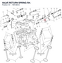 VALVE RETURN SPRING RH. 79914861A diagram position