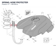SPRING, HOSE PROTECTER 79914941A diagram position