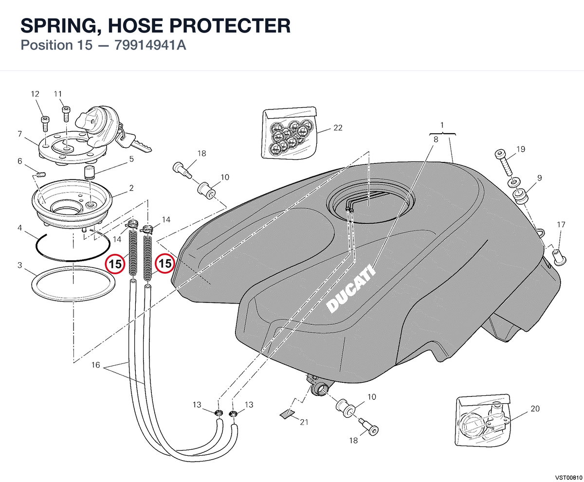 SPRING, HOSE PROTECTER 79914941A diagram position