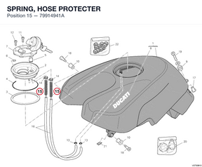 SPRING, HOSE PROTECTER 79914941A diagram position