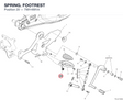 SPRING. FOOTREST 79914991A diagram position