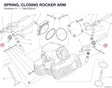 SPRING, CLOSING ROCKER ARM 79915021A diagram position