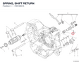SPRING, SHIFT RETURN 79915061A diagram position