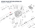 INTAKE VALVE RETURN SPRING RH 79915201A diagram position