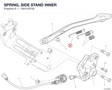 SPRING, SIDE STAND INNER 79915321B diagram position