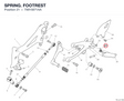 SPRING. FOOTREST 79915871AA diagram position