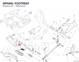 SPRING. FOOTREST 79916131A diagram position