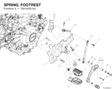 SPRING. FOOTREST 79916201AA diagram position
