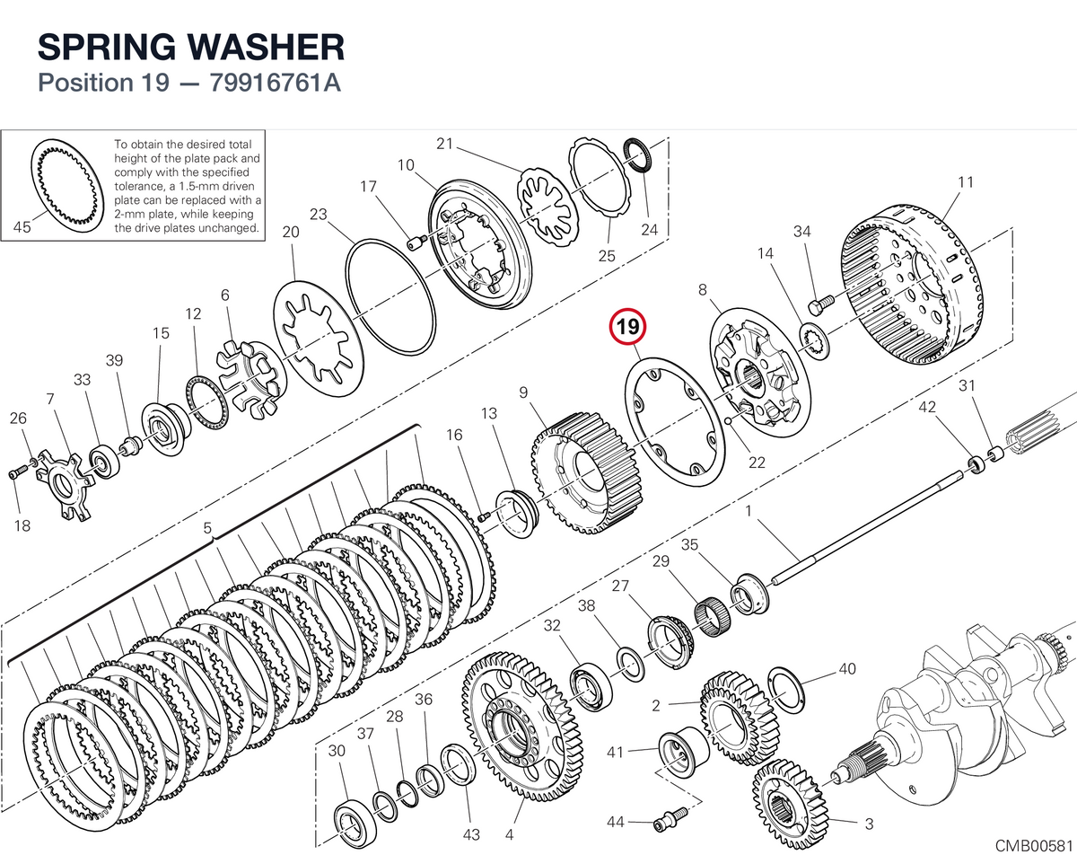 SPRING WASHER 79916761A diagram position