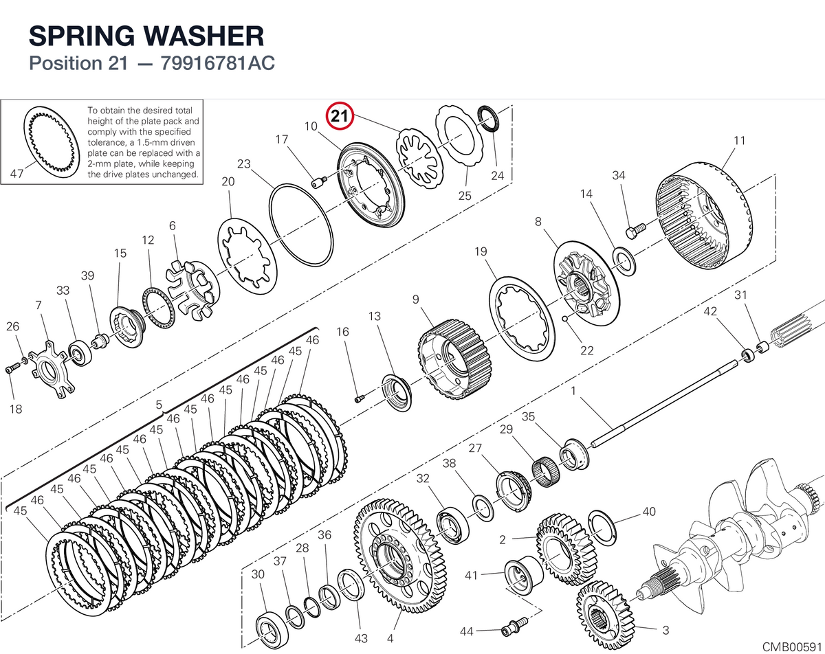 SPRING WASHER 79916781AC diagram position
