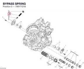 BYPASS SPRING 79917121B diagram position