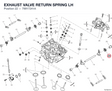 EXHAUST VALVE RETURN SPRING LH 79917241A diagram position