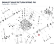 EXHAUST VALVE RETURN SPRING RH 79917251A diagram position
