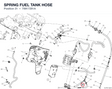 SPRING FUEL TANK HOSE 79917291A diagram position