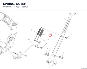 SPRING, OUTER 79917451AA diagram position