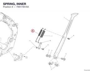 SPRING, INNER 79917461AA diagram position