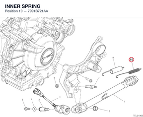 INNER SPRING 7991B721AA diagram position