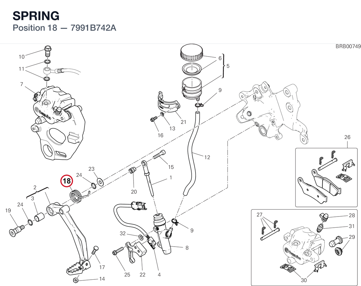 SPRING 7991B742A diagram position