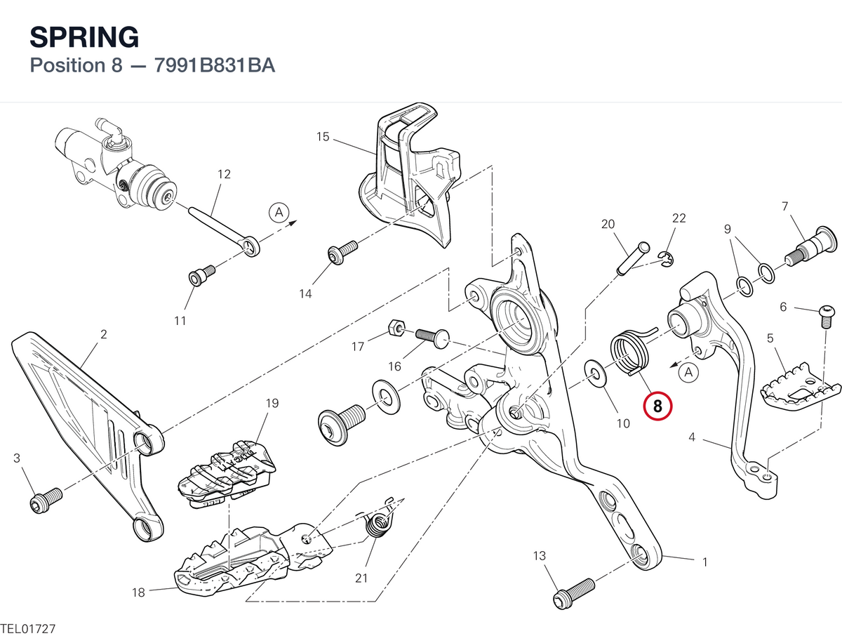 SPRING 7991B831BA diagram position