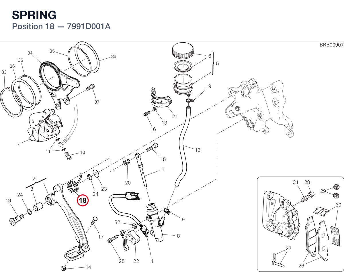 SPRING 7991D001A diagram position