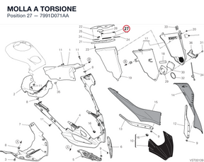 MOLLA A TORSIONE 7991D071AA diagram position