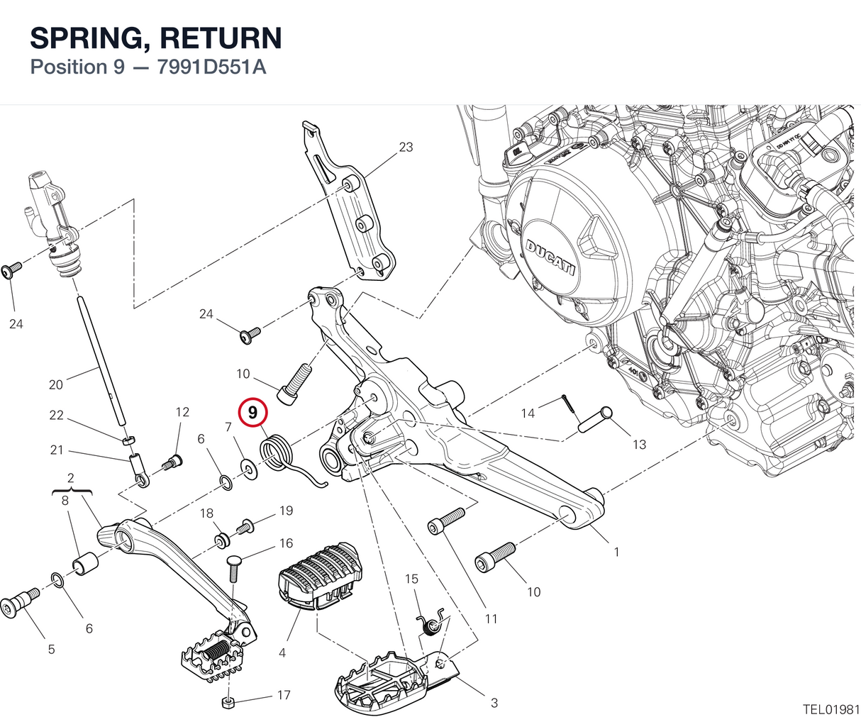 SPRING, RETURN 7991D551A diagram position