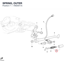 SPRING, OUTER 79920011A diagram position