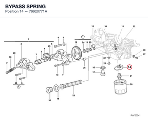 BYPASS SPRING 79920771A diagram position