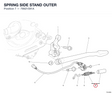 SPRING SIDE STAND OUTER 79921591A diagram position