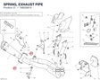 SPRING, EXHAUST PIPE 79922981A diagram position