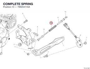 COMPLETE SPRING 79925411AA diagram position