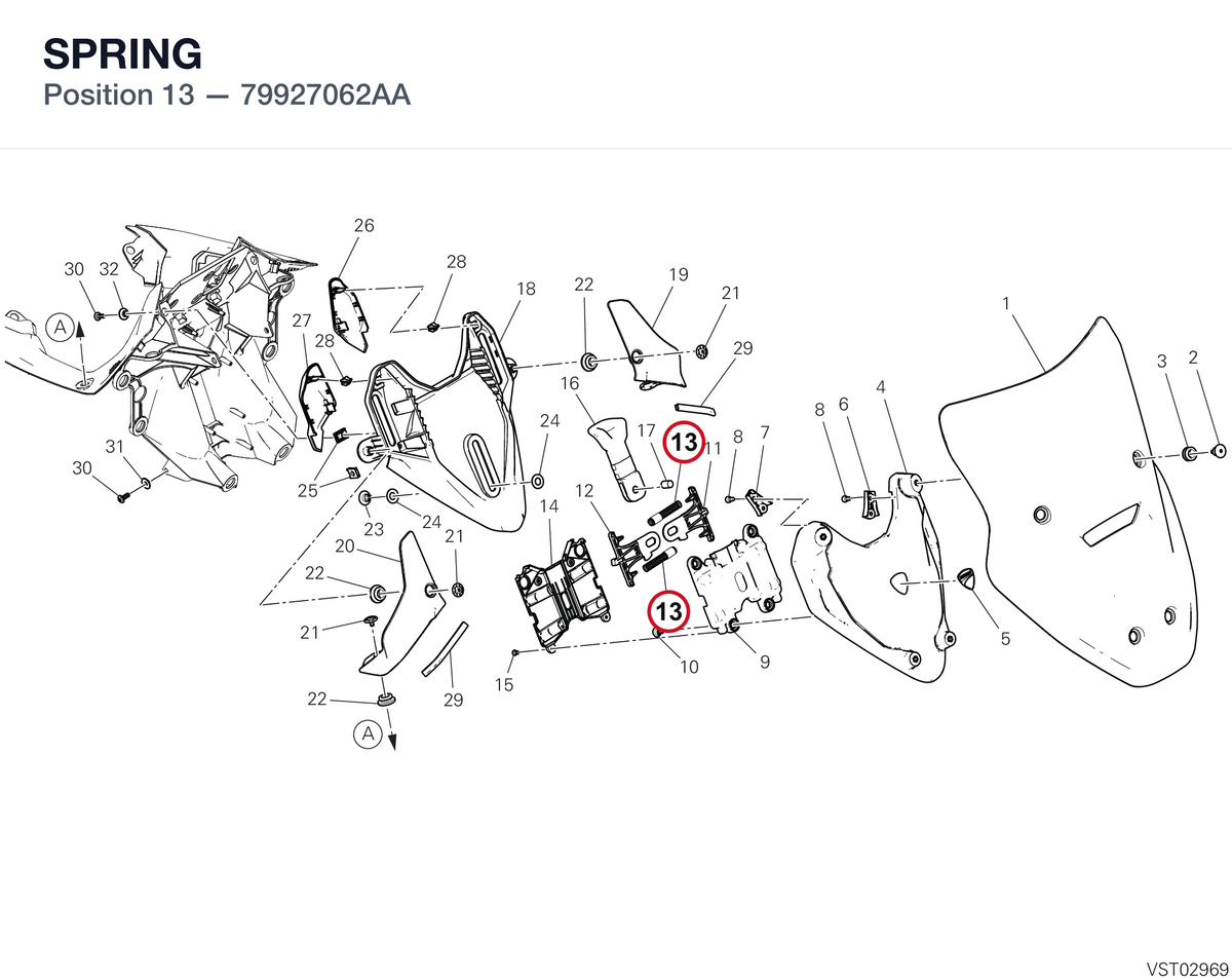 SPRING 79927062AA diagram position