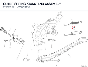 OUTER SPRING KICKSTAND ASSEMBLY 7992D621AA diagram position