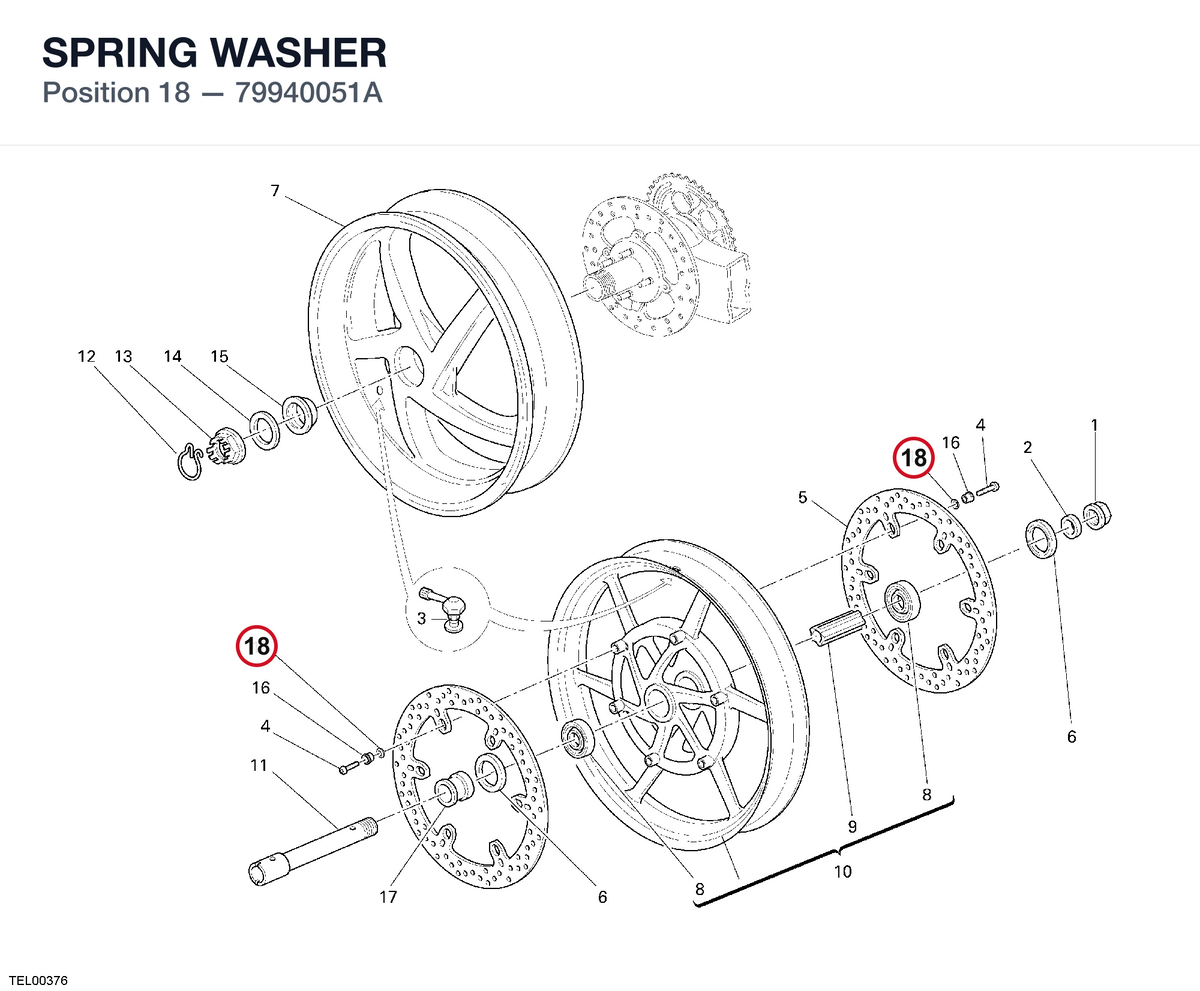SPRING WASHER 79940051A diagram position