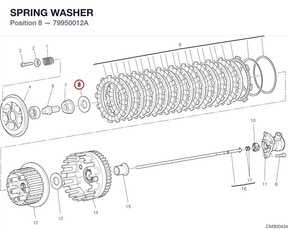 SPRING WASHER 79950012A diagram position