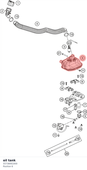 Diagram preview: oil tank (55738061000)