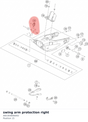 Diagram preview: swing arm protection right (A65304846002)